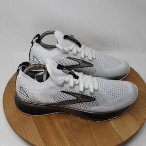 Brooks Shoes Womens 8.5 Levitate 5 StealthFit White Running Sneakers Gym Comfort
